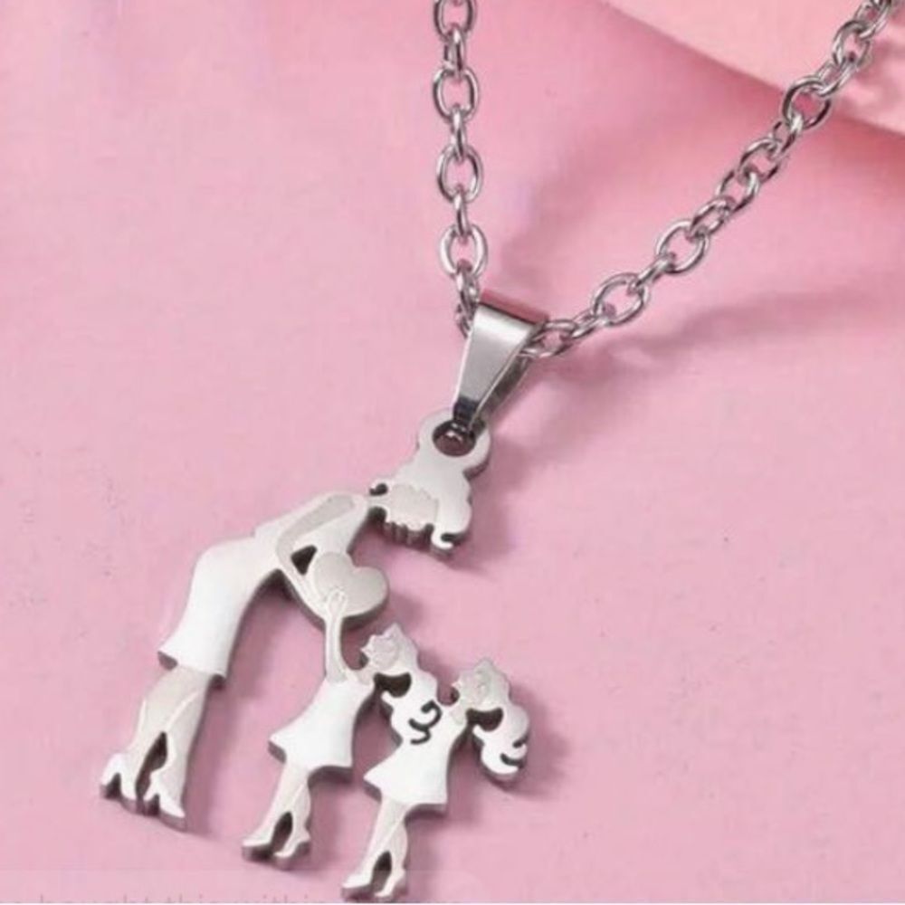 3for$20 Mother Son Daughter Pendant Necklace Women's adjustable Necklace
